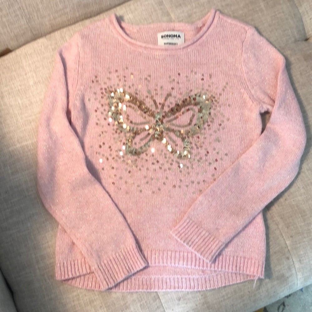 Pink sparkly sweater